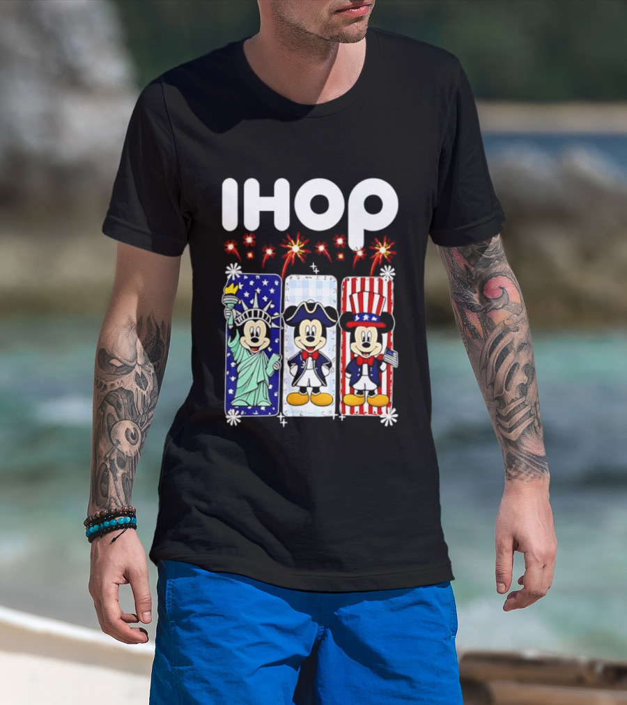 IHOP Mickey Mouse America 250th Anniversary Celebration T-Shirt