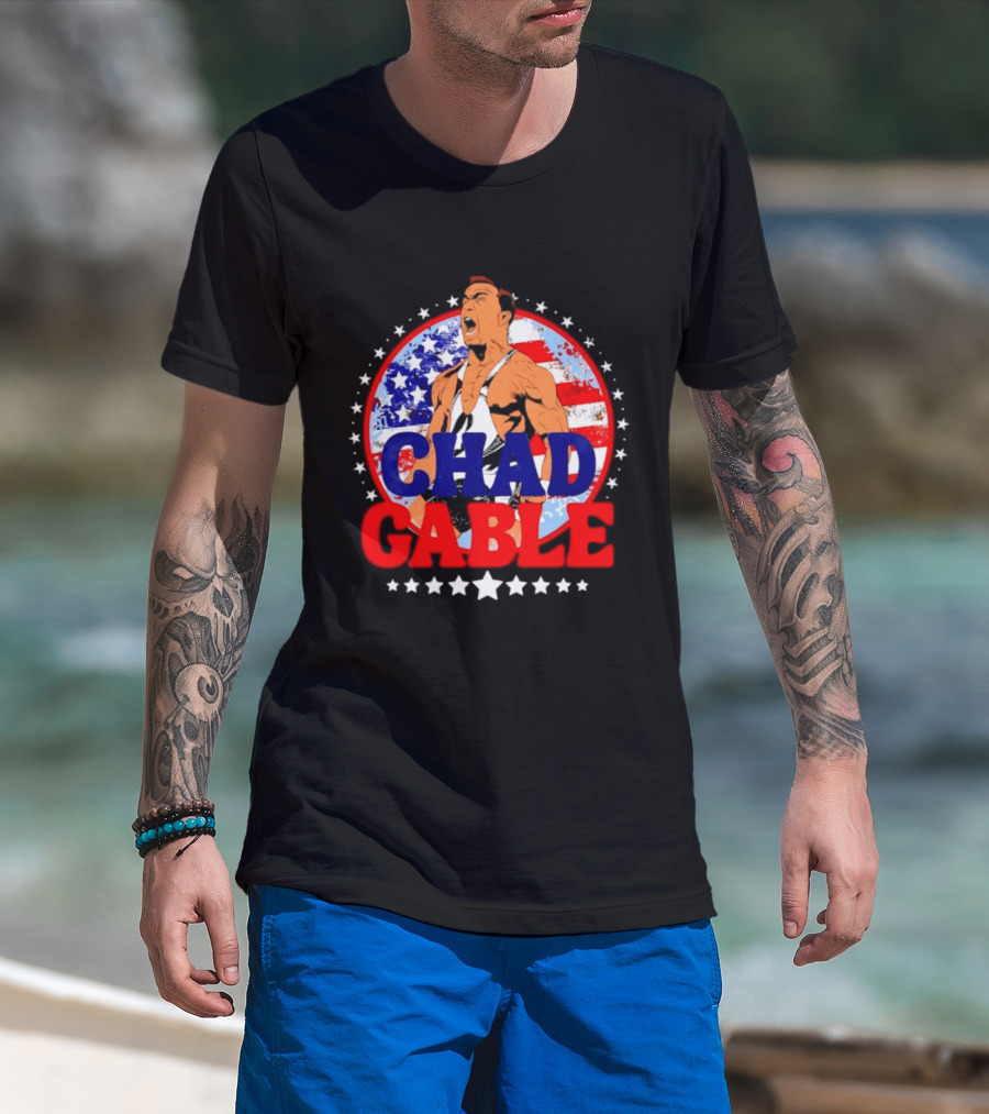 Chad Gable WWE Wrestling American Flag T-Shirt