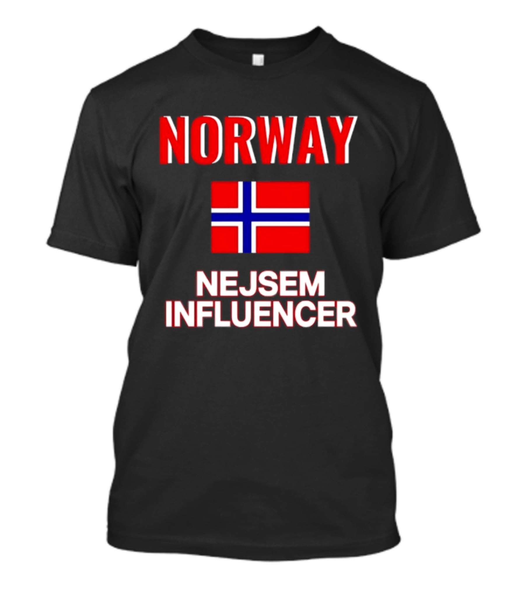 Norway Flag Nejsem Influencer T-Shirt