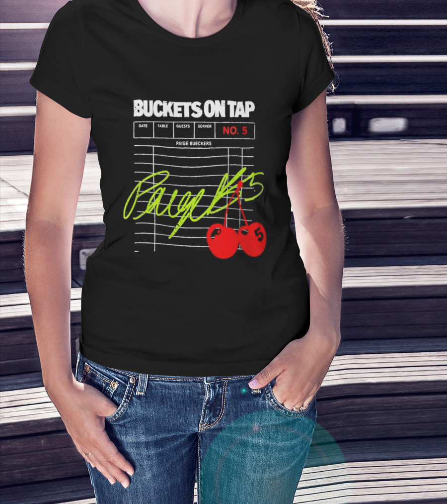Buckets On Tap Paige Bueckers No. 5 T-Shirt