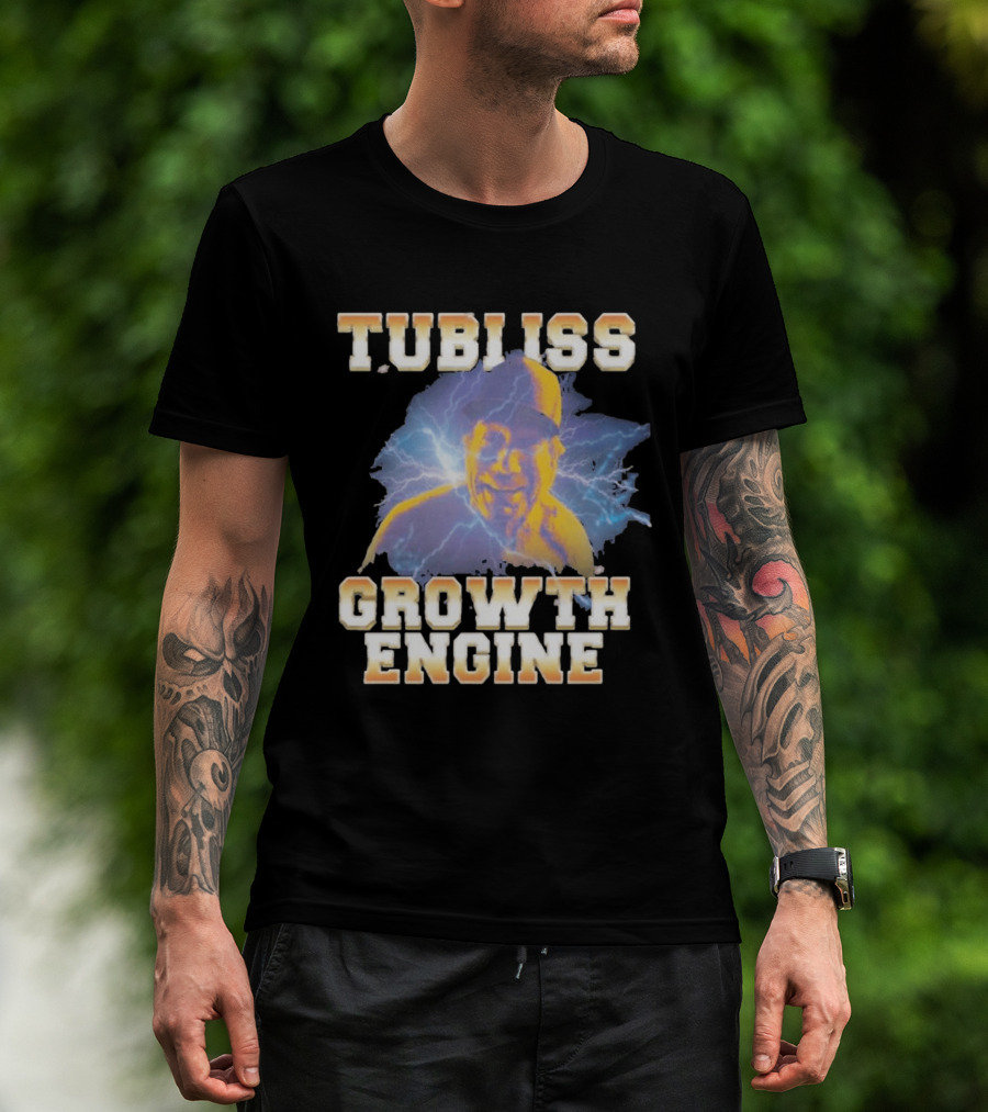 Tubi Iss Growth Engine Electric Blue Lightning T-Shirt