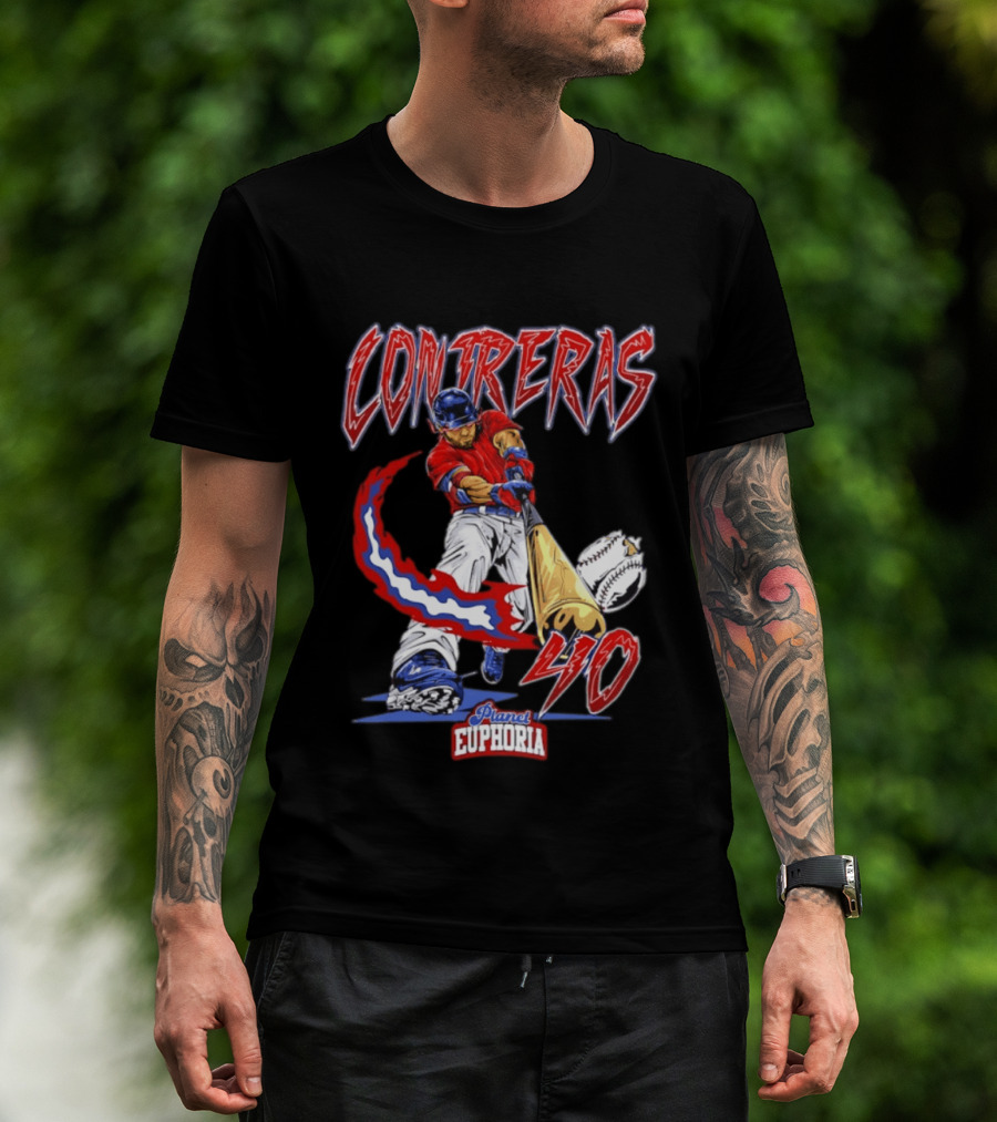 Boston Red Sox Willson Contreras 40 MLB Player Planet Euphoria Comic 2026 T-Shirt