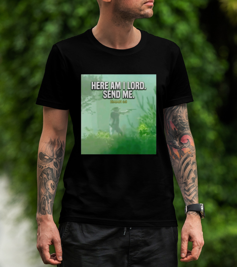 Here Am I Lord Send Me Isaiah 6:8 Vintage Hunter T-Shirt