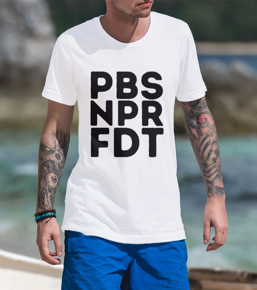 PBS NPR FDT Bold Alphabet Blocks T-Shirt