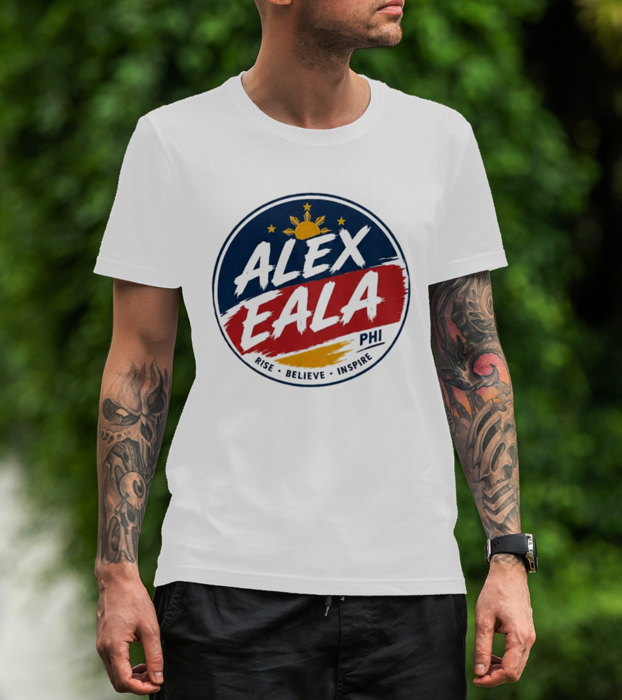 Alex Eala Rise Believe Inspire Philippine Flag Sun Stars T-Shirt