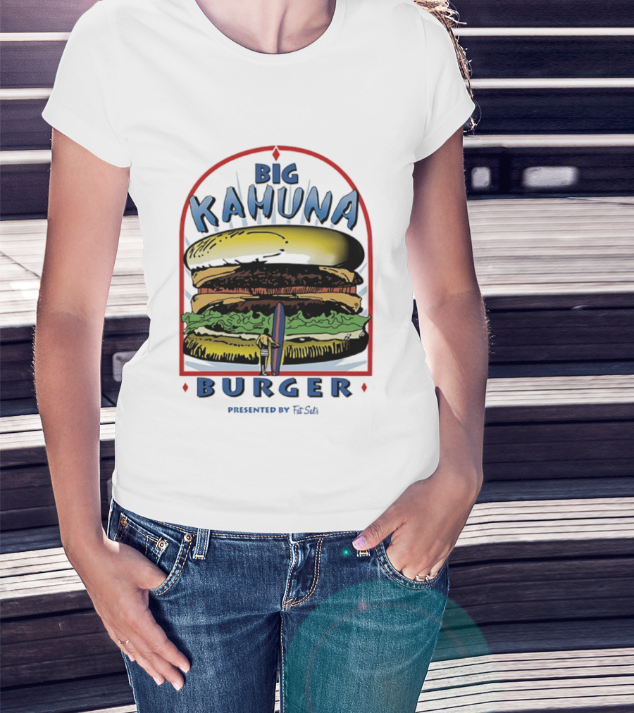 Big Kahuna Burger Fat Sal's Surfing Sandwich Arch T-Shirt