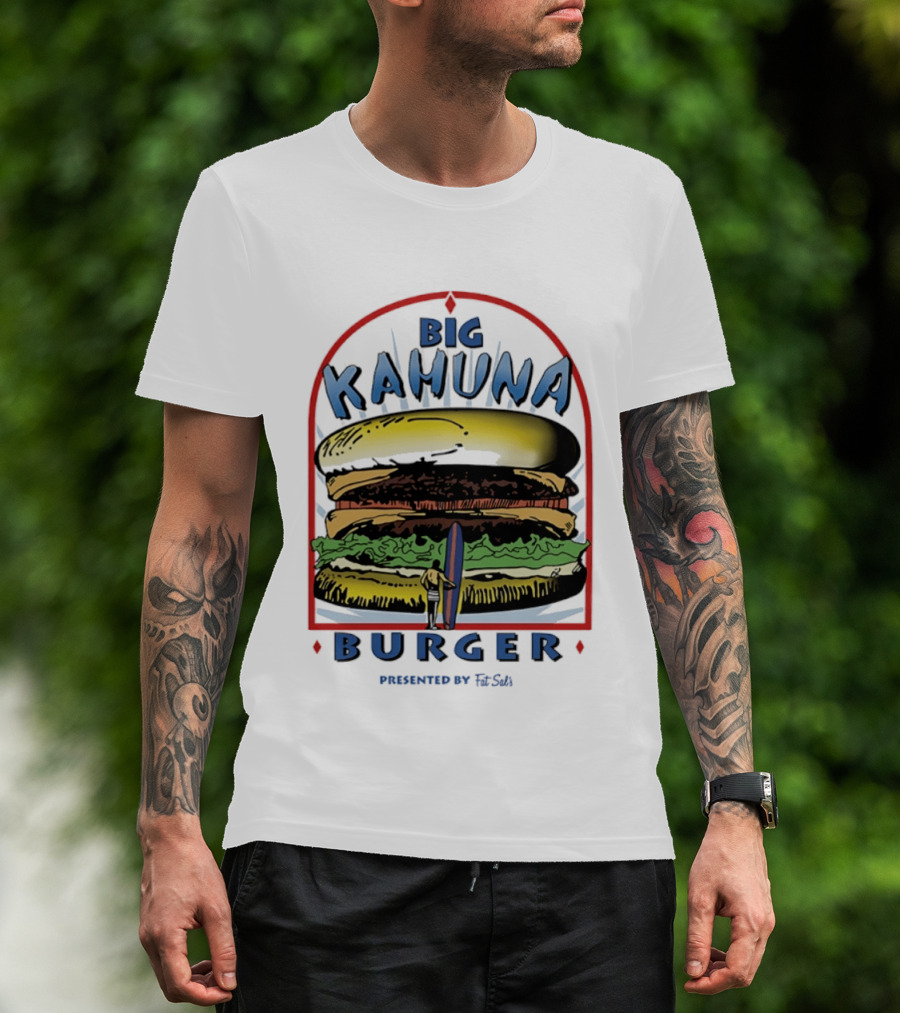 Big Kahuna Burger Fat Sal's Surfing Sandwich Arch T-Shirt