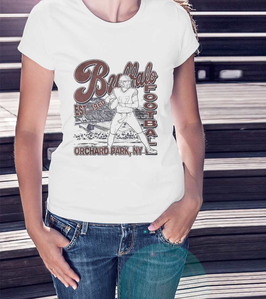 Buffalo Football Est 1960 Josh Allen Orchard Park NY T-Shirt