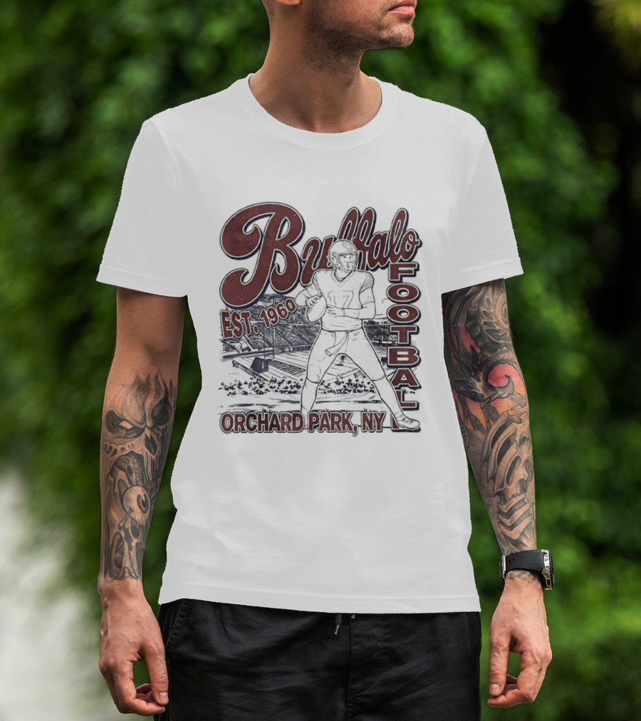 Buffalo Football Est 1960 Josh Allen Orchard Park NY T-Shirt
