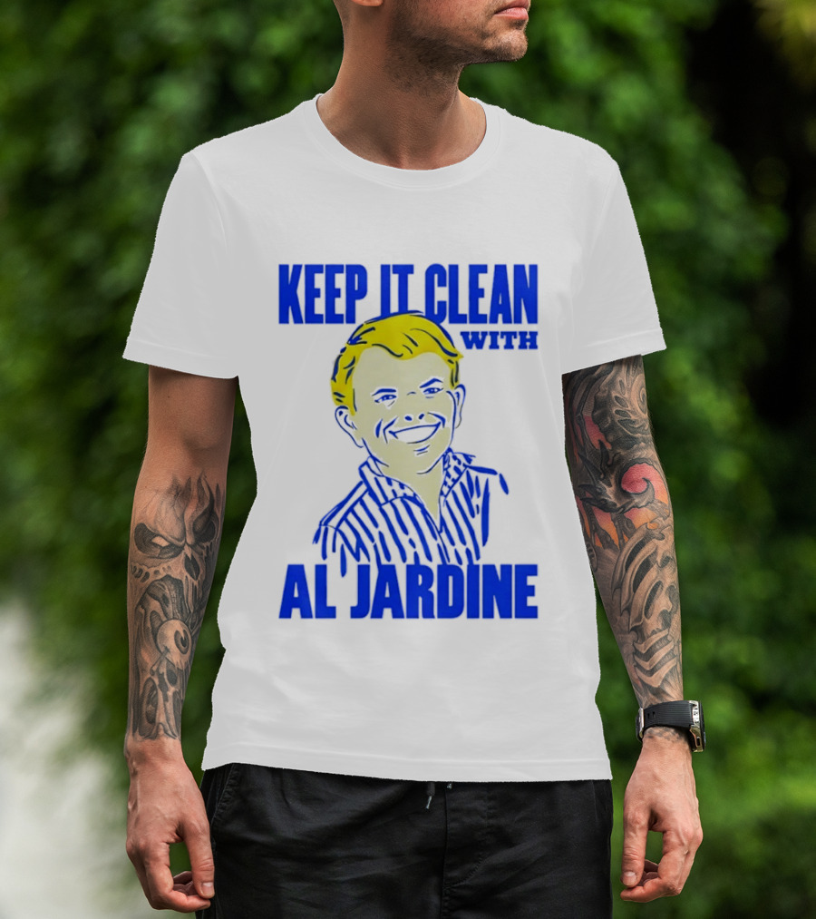 Keep It Clean With Al Jardine Blue Yellow T-Shirt