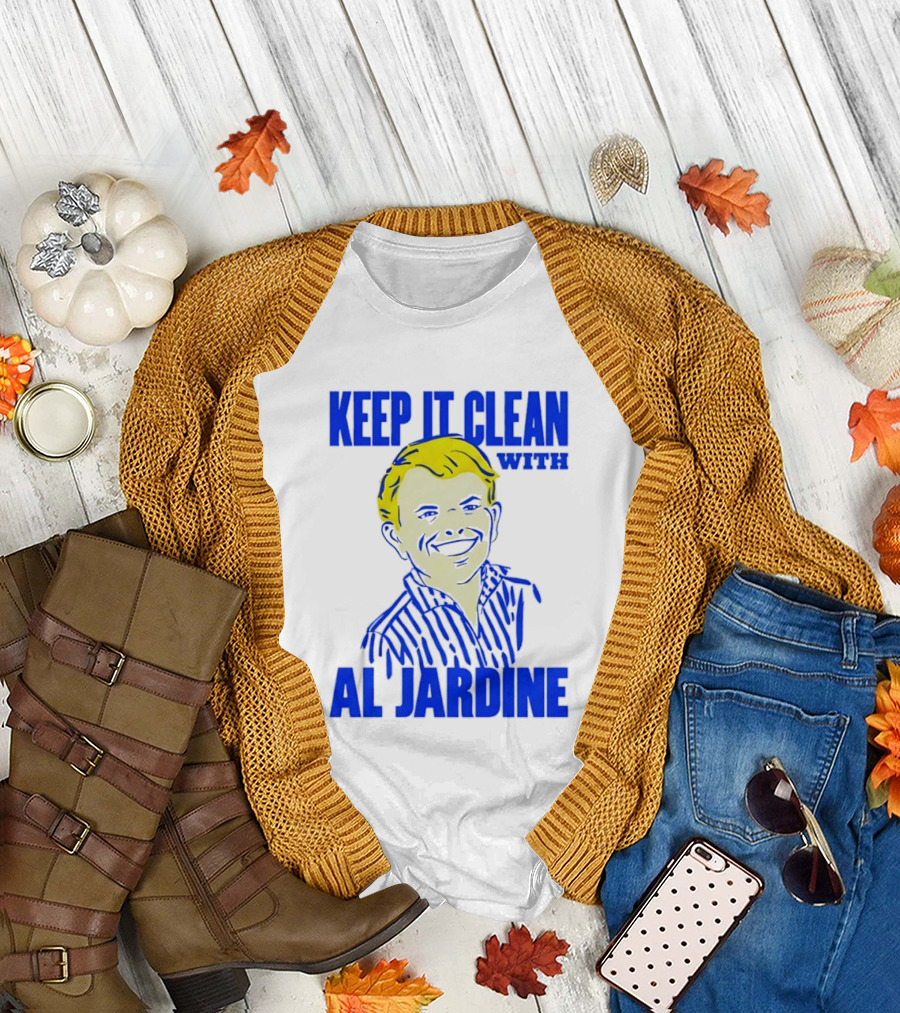 Keep It Clean With Al Jardine Blue Yellow T-Shirt