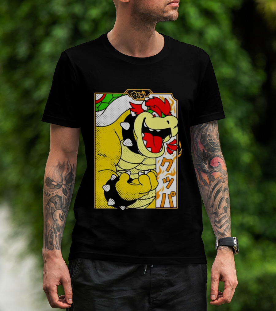 Bowser Japanese Pop Art Comic Style T-Shirt