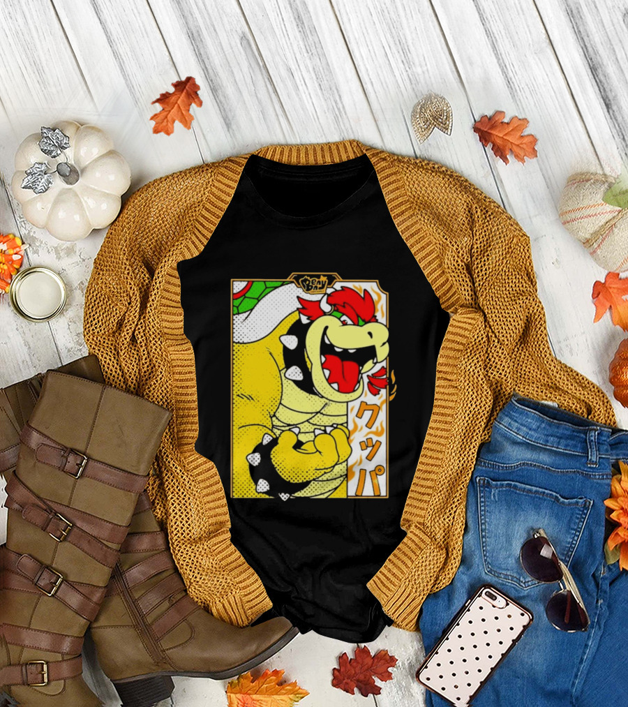 Bowser Japanese Pop Art Comic Style T-Shirt