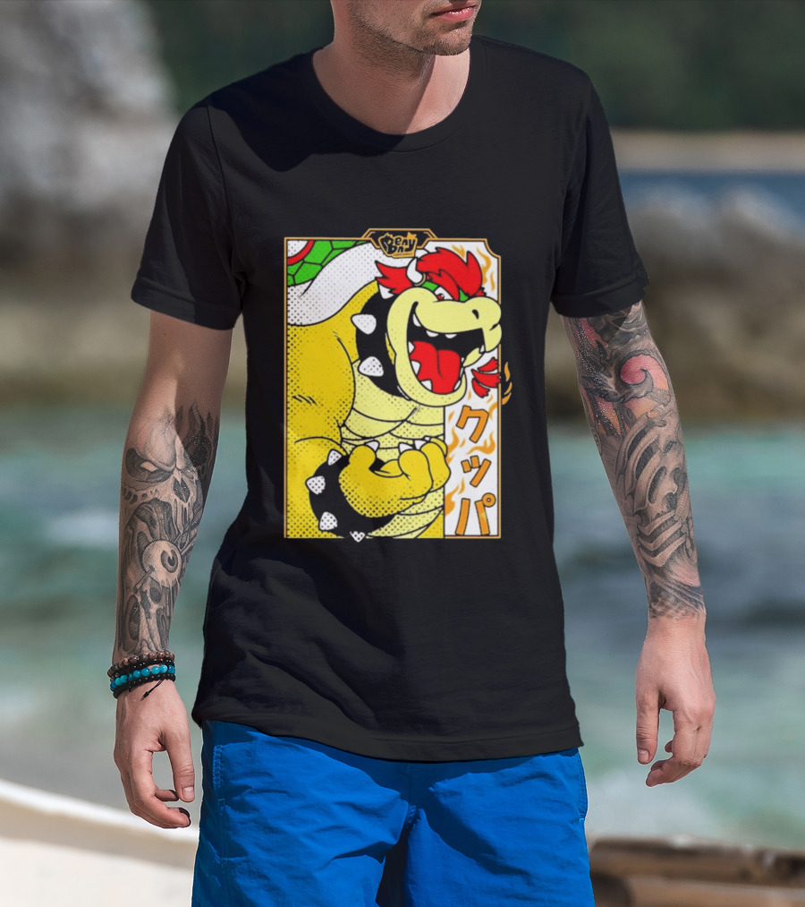 Bowser Japanese Pop Art Comic Style T-Shirt