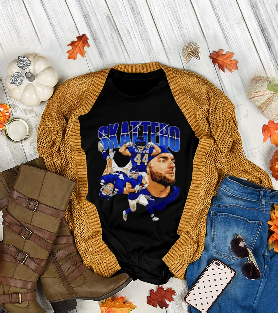 New York Giants Cameron Skattebo 44 Football Player Action Collage T-Shirt