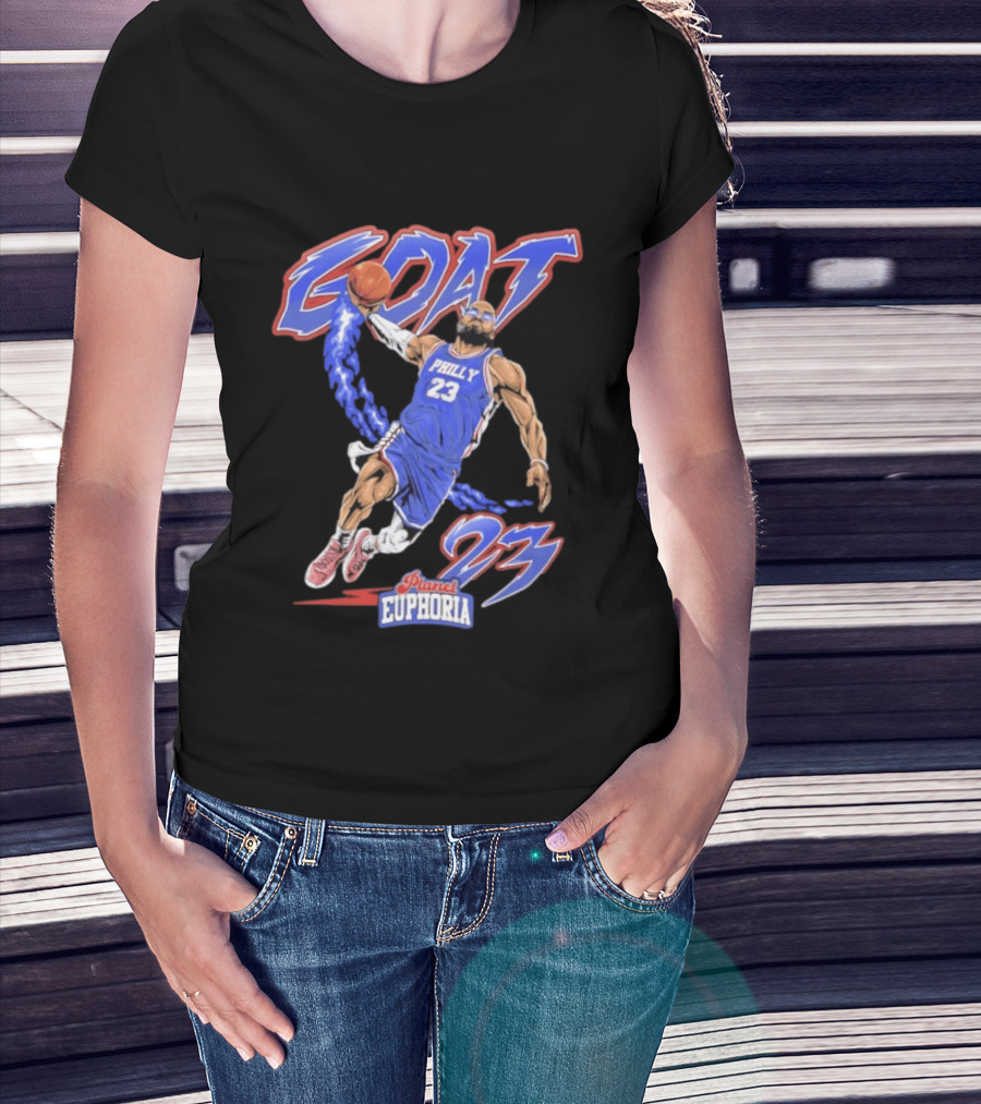 GOAT LeBron 23 Philly NBA Planet Euphoria Comic 2026 T-Shirt