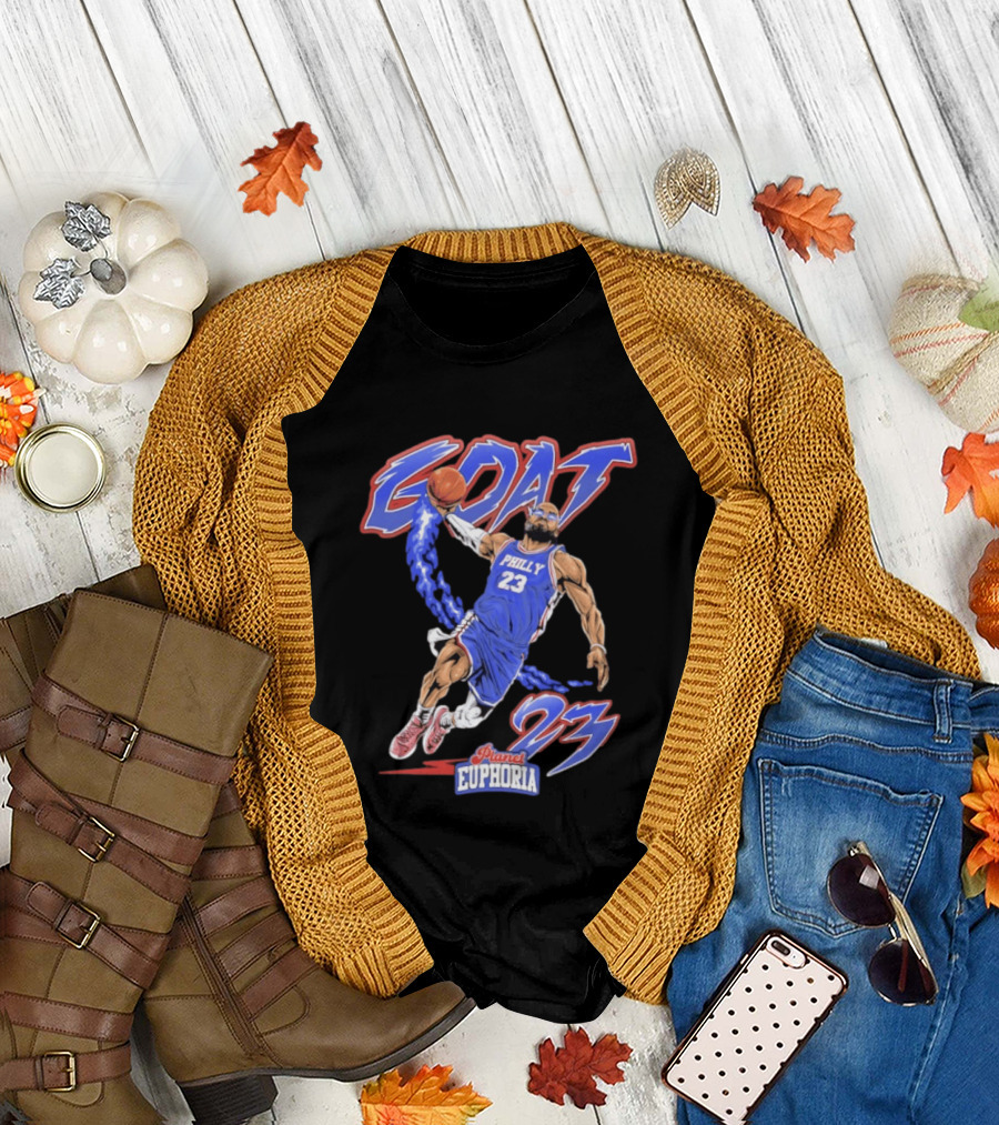 GOAT LeBron 23 Philly NBA Planet Euphoria Comic 2026 T-Shirt