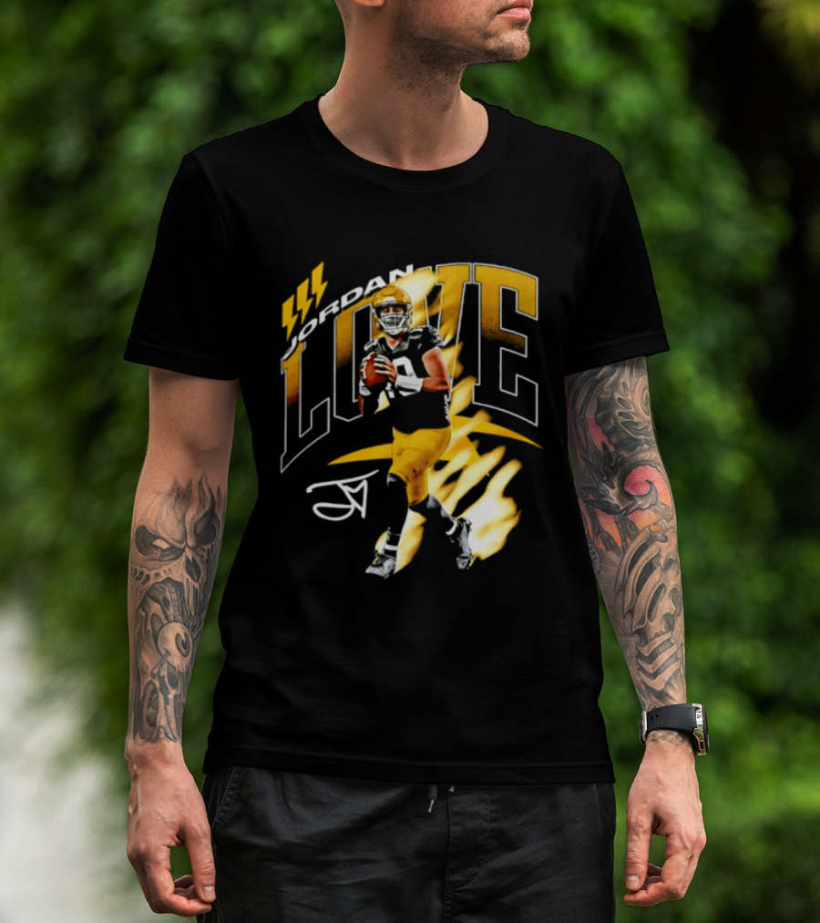 Jordan Love Green Bay Packers 10 Football Star Player Number 10 T-Shirt