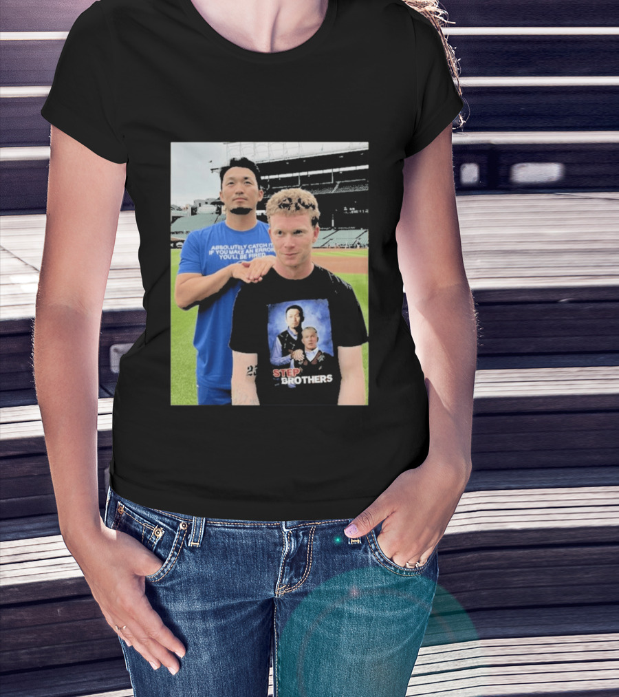 Seiya Suzuki Pete Crow Armstrong Step Brothers Baseball Humor T-Shirt