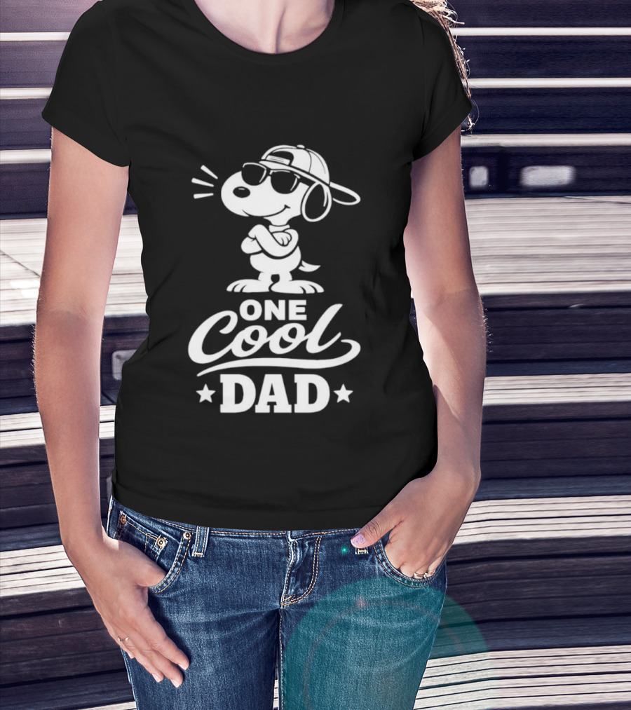 Snoopy One Cool Dad Peanuts Father's Day T-Shirt