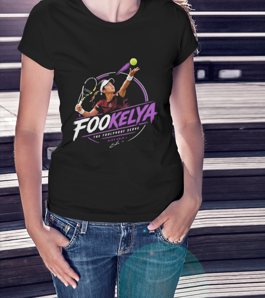 Fookelya The Poolproof Serve Tennis Player Action Serve T-Shirt
