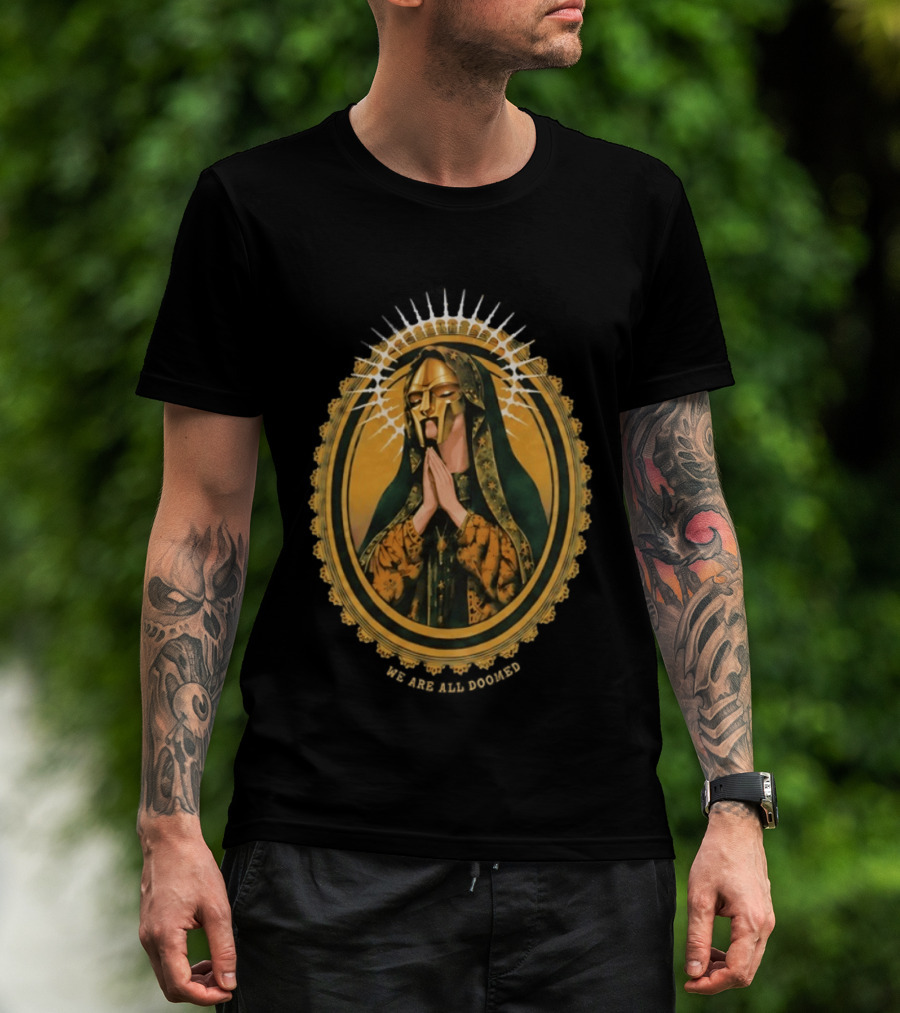 MF Doom We Are All Doomed Iconic Hip Hop Rap Prayer T-Shirt