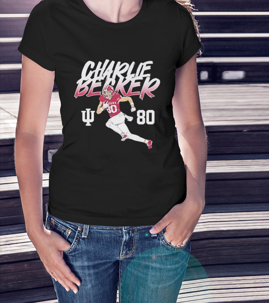 Charlie Becker Indiana Hoosiers 80 Pose With IU T-Shirt
