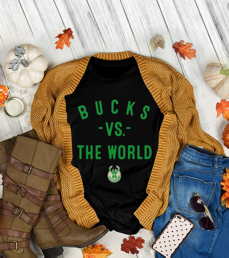 Milwaukee Bucks Vs The World NBA 2026 T-Shirt