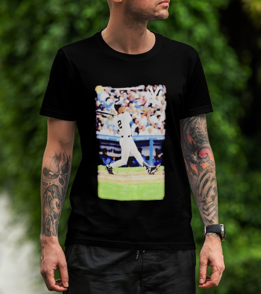 Derek Jeter New York Yankees Legendary Swing Moment T-Shirt
