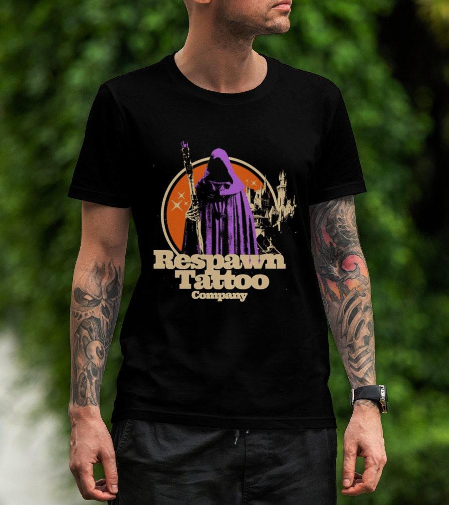 Respawn Tattoo Company Wizard Castle Grim Reaper T-Shirt