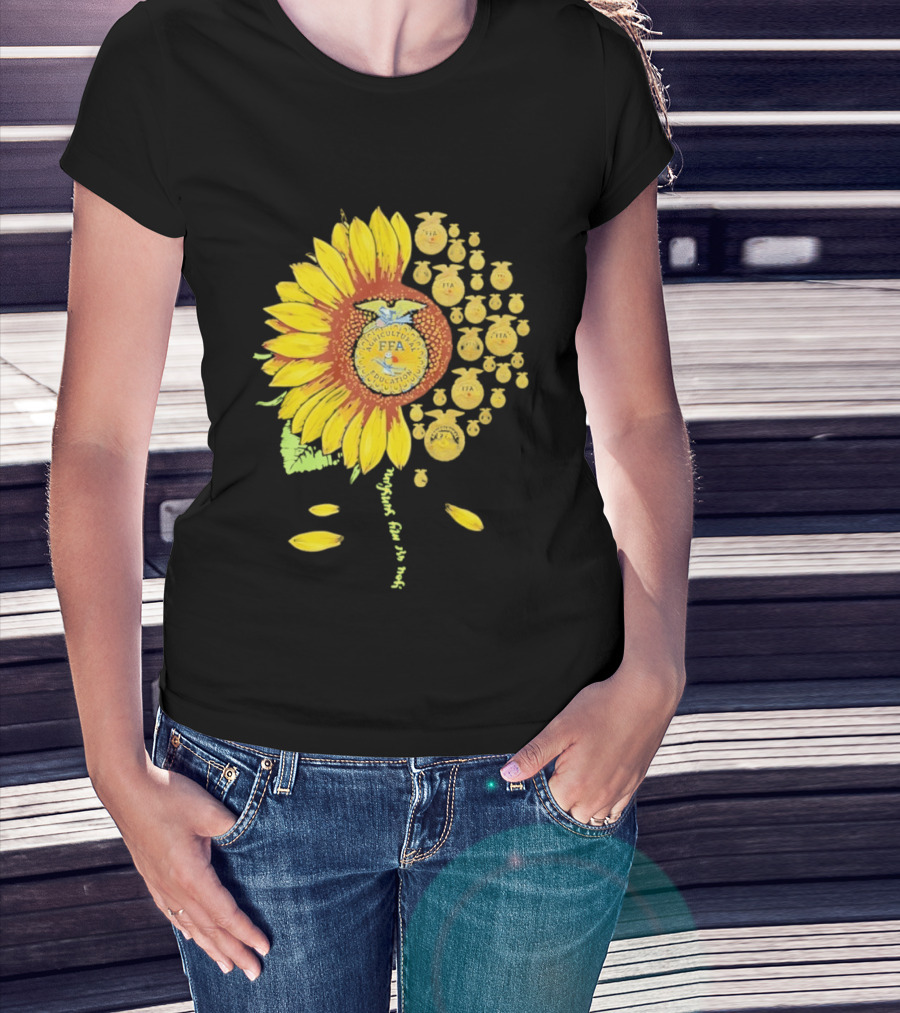 You Are My Sunshine FFA Sunflower Emblem Agricultural Education T-Shirt