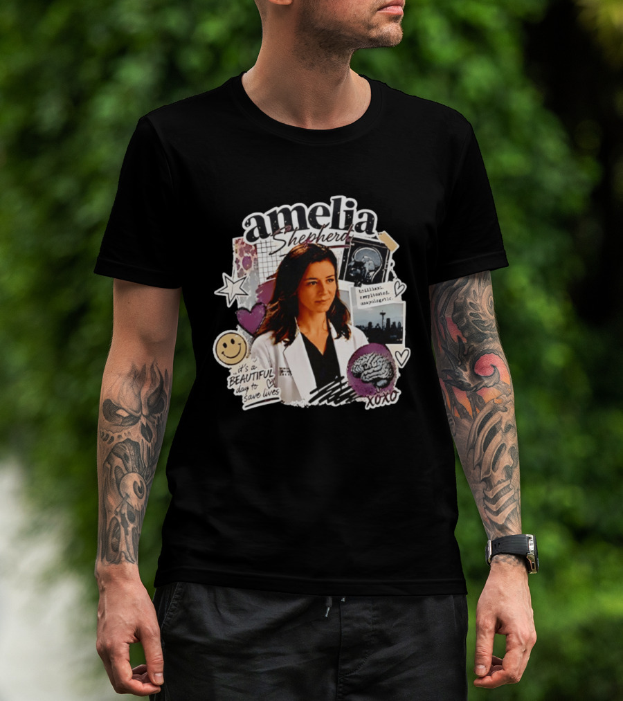 Amelia Shepherd Brilliant Complicated Unapologetic Beautiful Day To Save Lives Seattle Doctor T-Shirt
