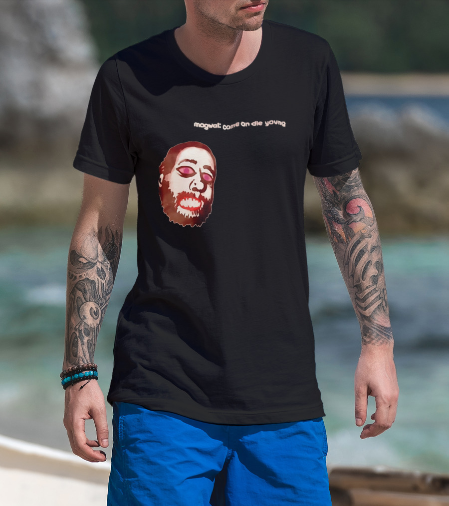 Mogwai Come On Die Young Album Cover Art Face T-Shirt