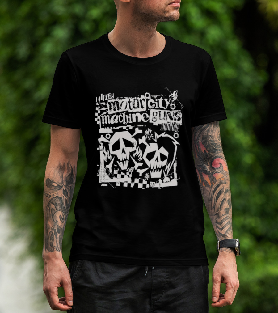 Motor City Machine Guns MCMG Skull T-Shirt