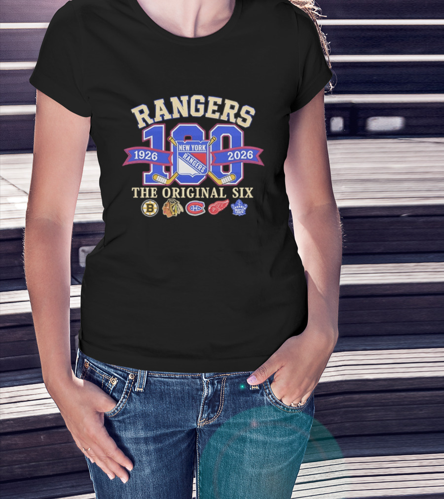 Rangers 100 Years 1926 2026 The Original Six New York T-Shirt