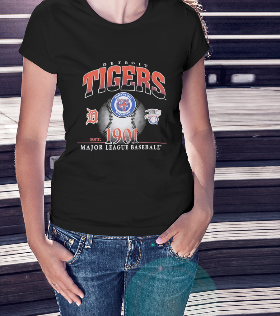 Detroit Tigers Est 1901 MLB Baseball T-Shirt