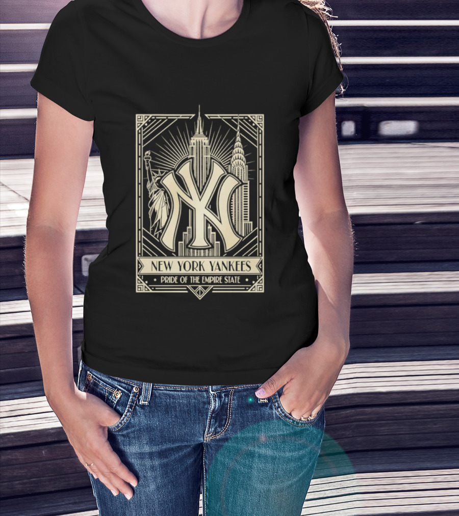 New York Yankees Pride Of The Empire State Iconic Skyline T-Shirt