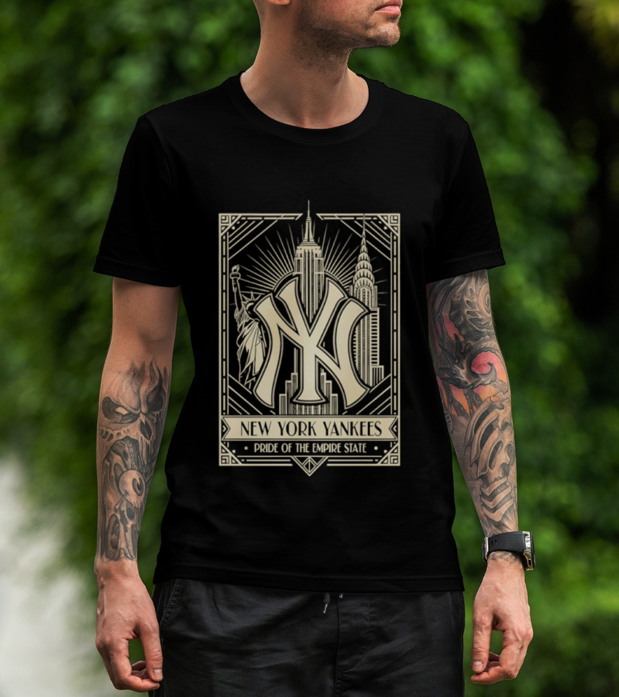 New York Yankees Pride Of The Empire State Iconic Skyline T-Shirt