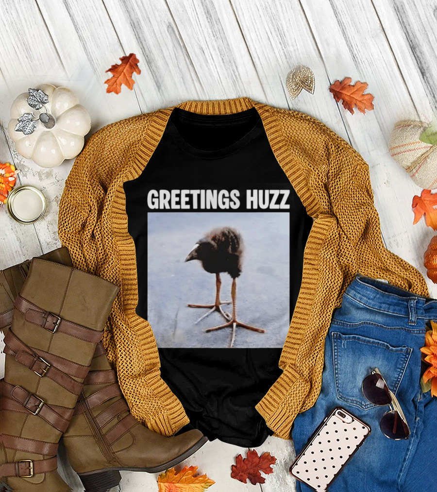 Greetings Huzz Bird Funny Meme Photo T-Shirt