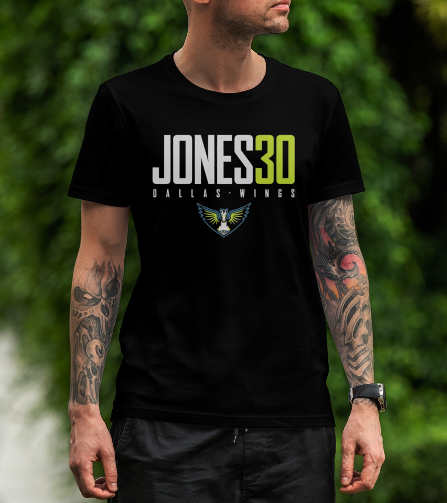 Jones 30 Dallas Wings 2026 WNBA T-Shirt