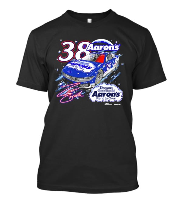 Zane Smith 38 Aaron's Dreams Come True Rent To Own Racing Car T-Shirt