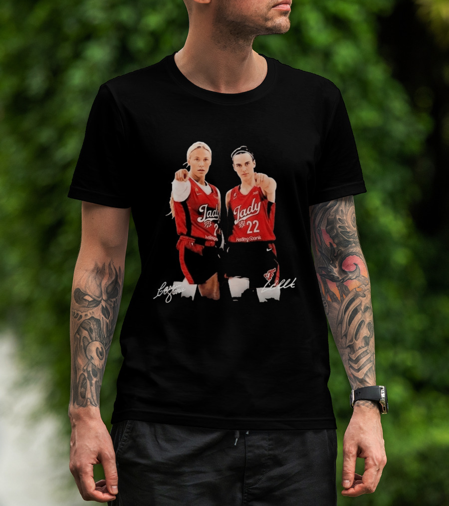 Sophie Cunningham Caitlin Clark Jady 22 Kesting Sterak T-Shirt