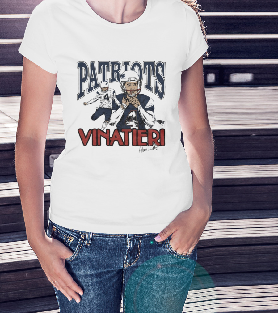 Patriots Vinatieri Adam New England Football T-Shirt