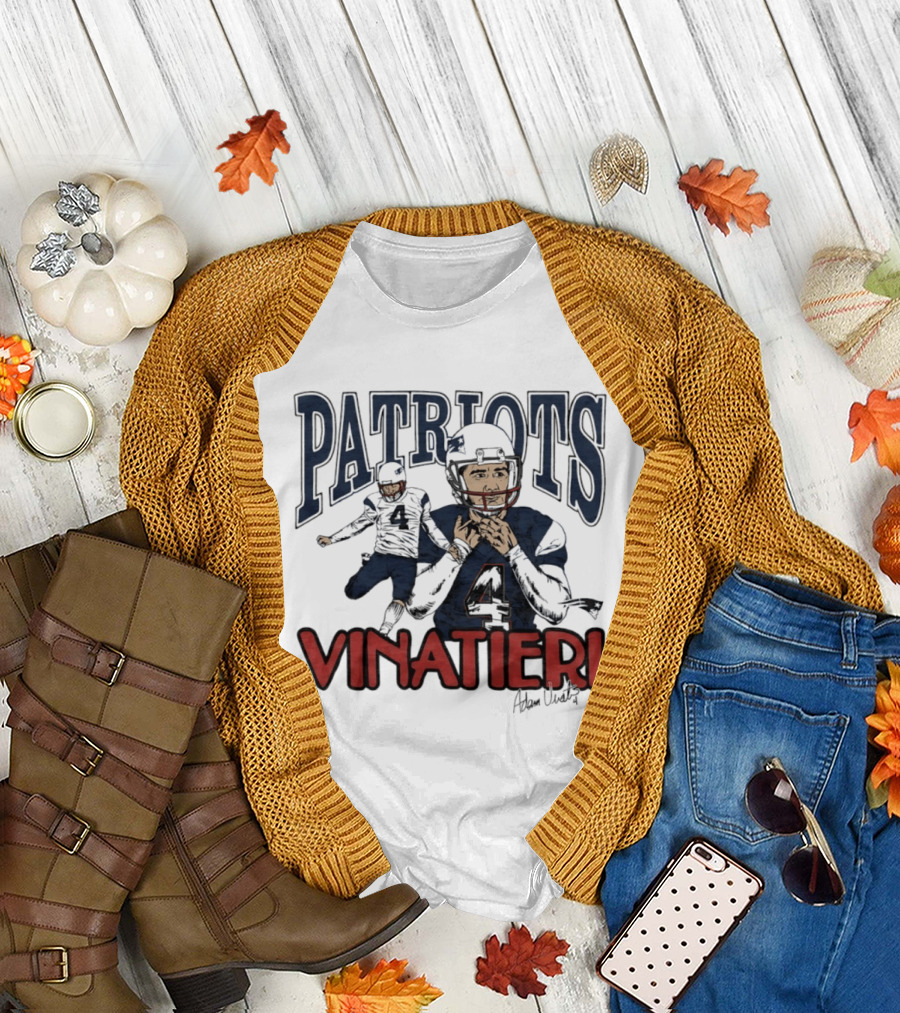 Patriots Vinatieri Adam New England Football T-Shirt