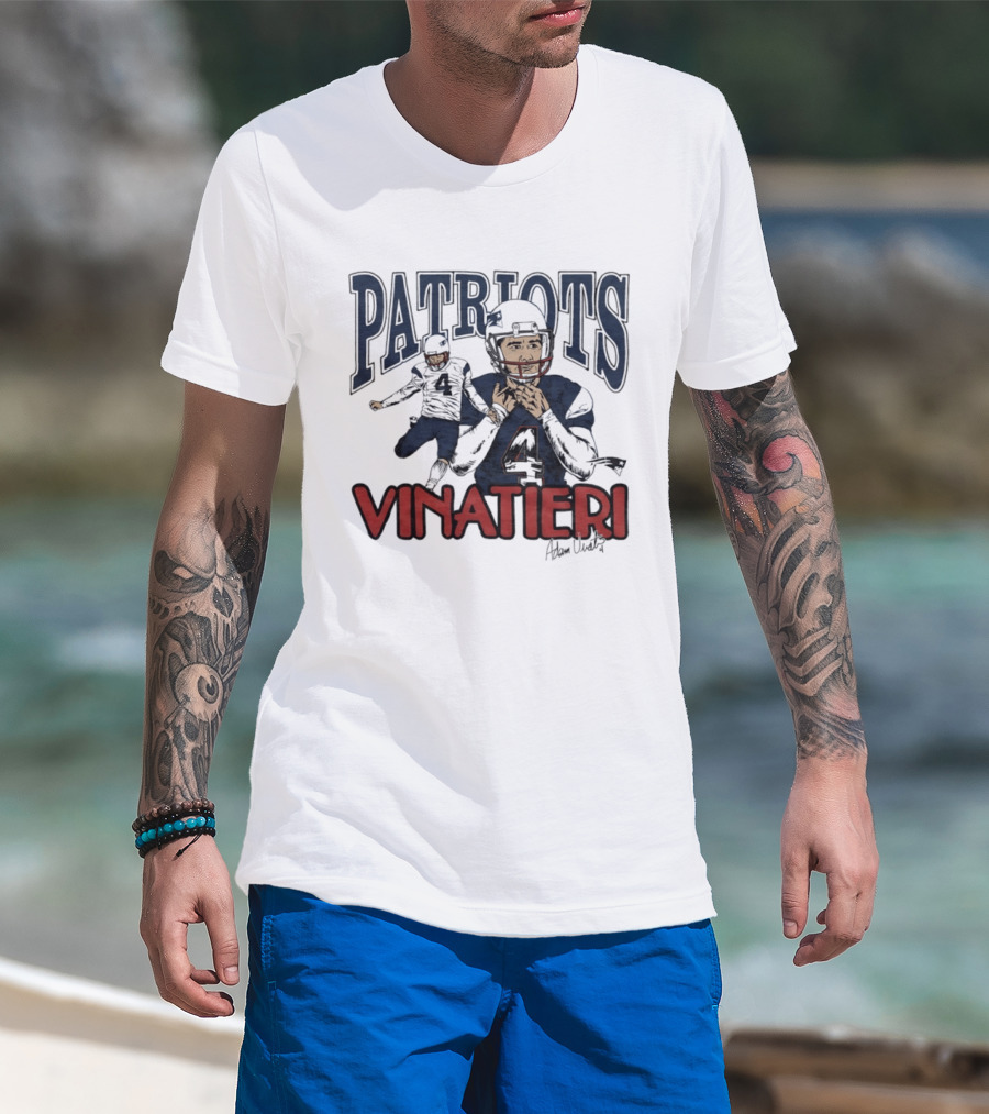 Patriots Vinatieri Adam New England Football T-Shirt