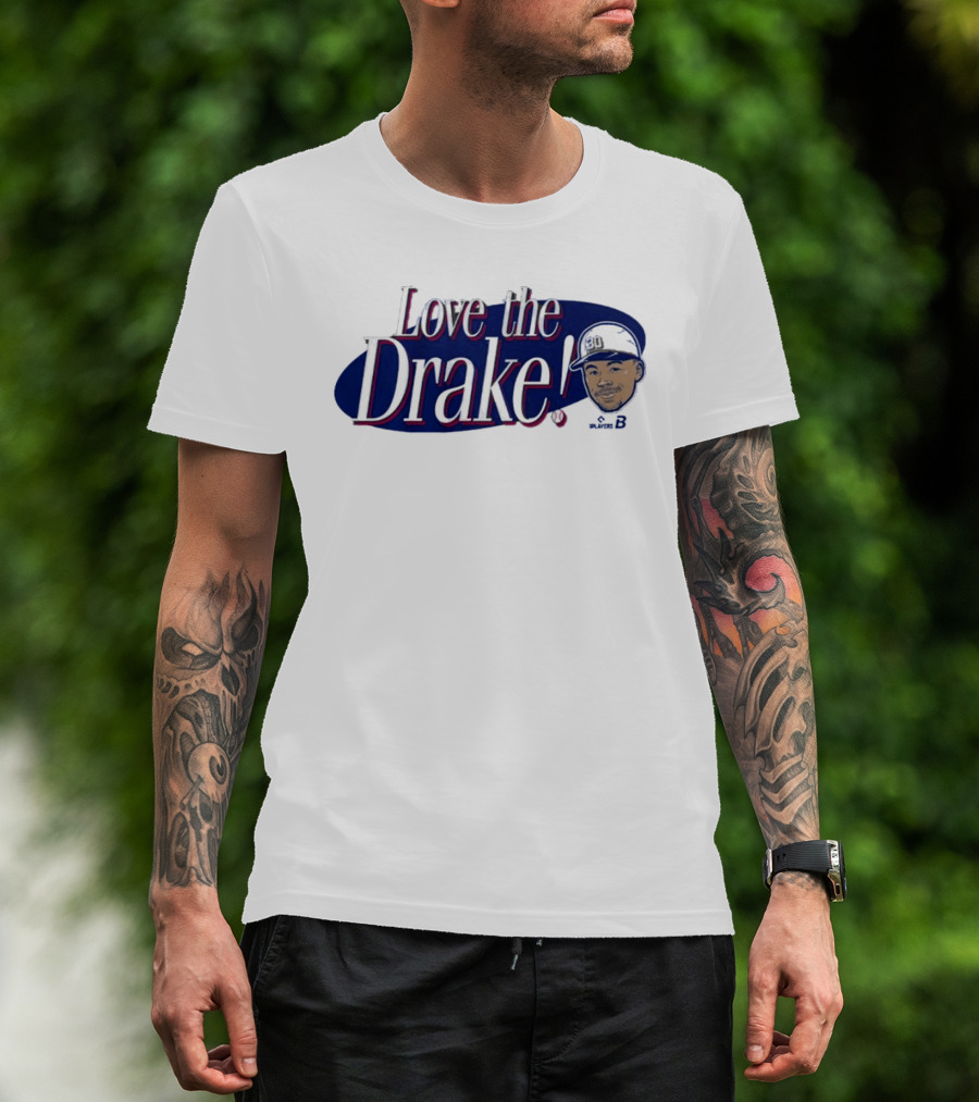 Love The Drake Text With Baseball Cap T-Shirt