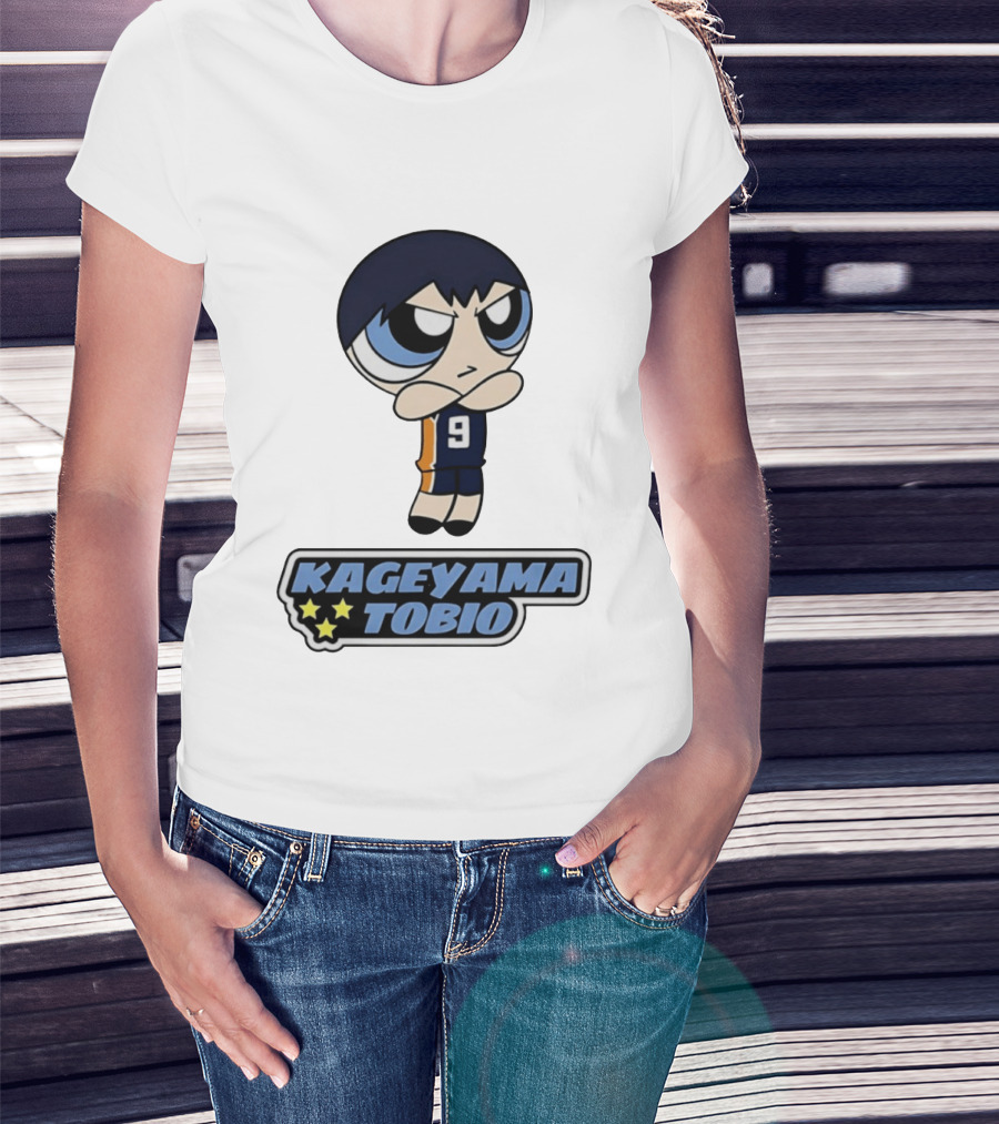 Kageyama Tobio 9 Haikyuu Powerpuff Girls T-Shirt
