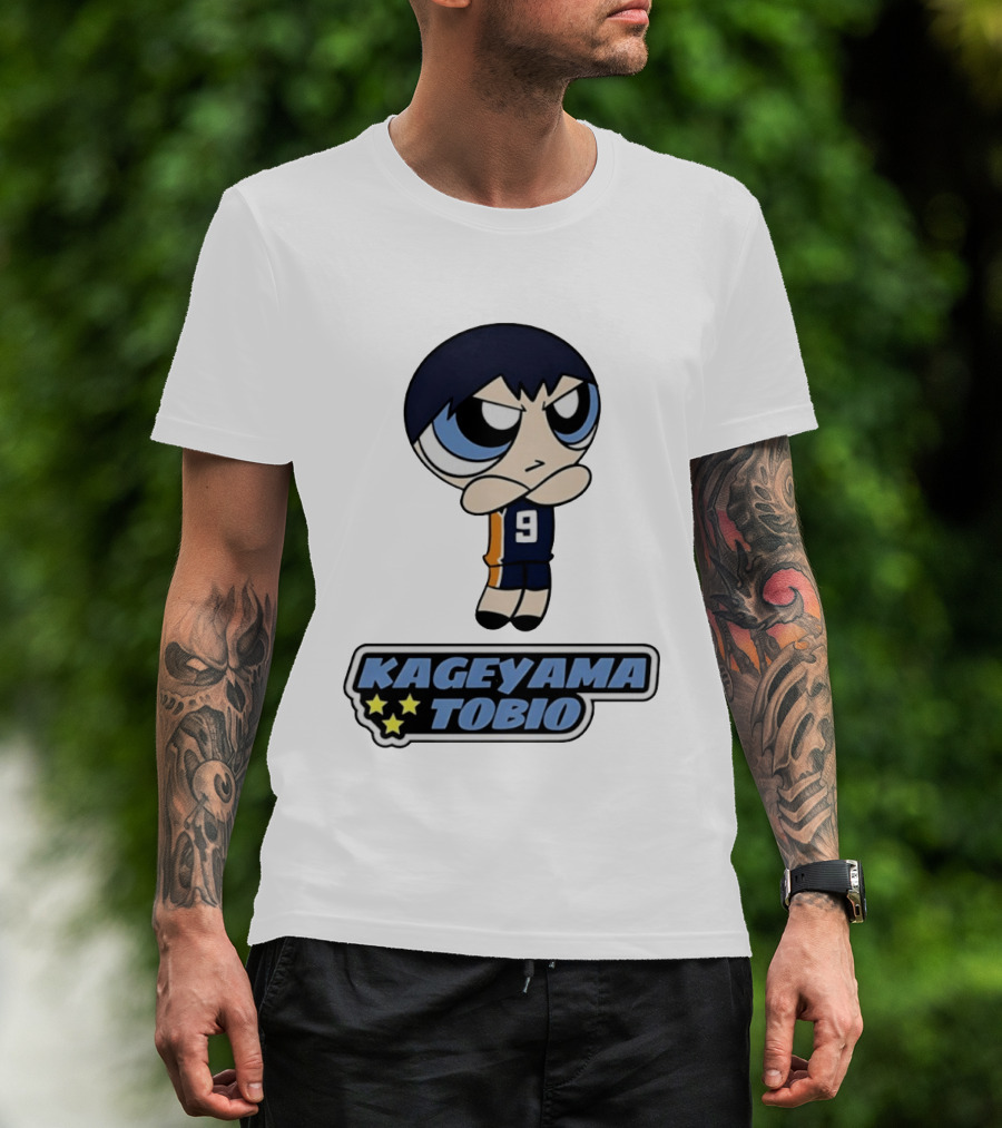Kageyama Tobio 9 Haikyuu Powerpuff Girls T-Shirt