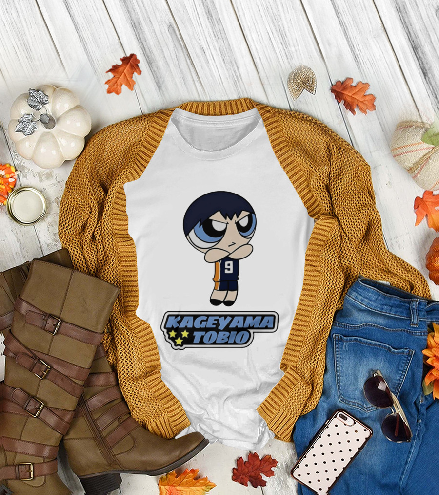Kageyama Tobio 9 Haikyuu Powerpuff Girls T-Shirt