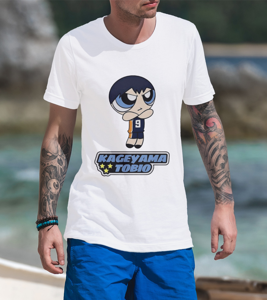 Kageyama Tobio 9 Haikyuu Powerpuff Girls T-Shirt
